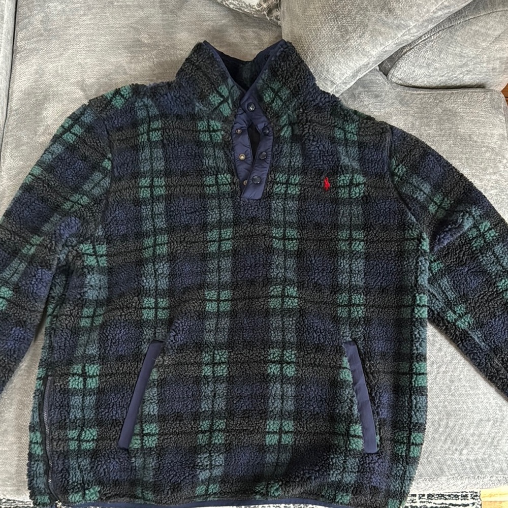 Ralph Lauren Plaid Fleece Pullover